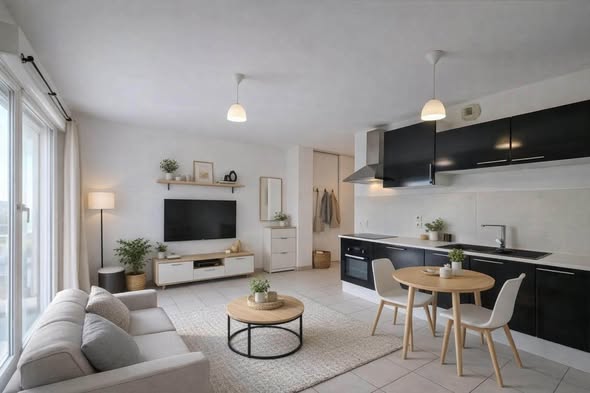 Charming furnished studio in Veigy-Foncenex