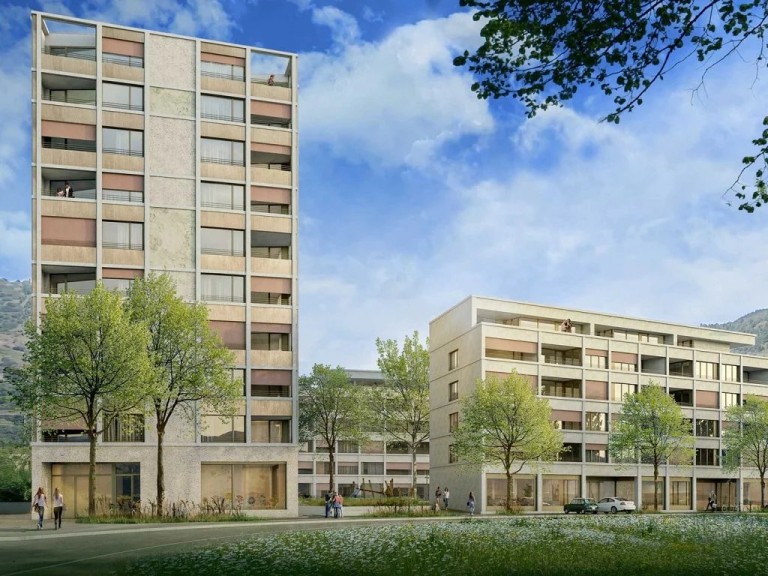 Moderne 3.5 Zimmer Wohnung in Viège