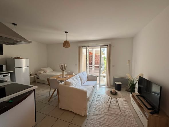 Studio meublé avec balcon et parking à Veigy-Foncenex